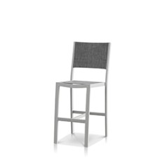 Bar Side Chair Kessler Silver Frame / Slate Sling